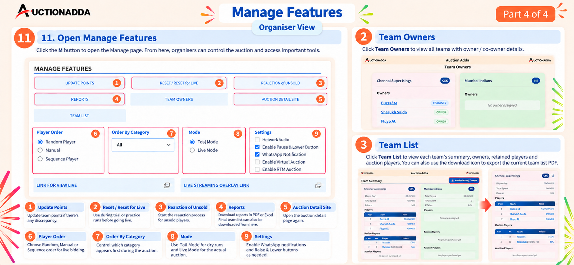 Manage Features