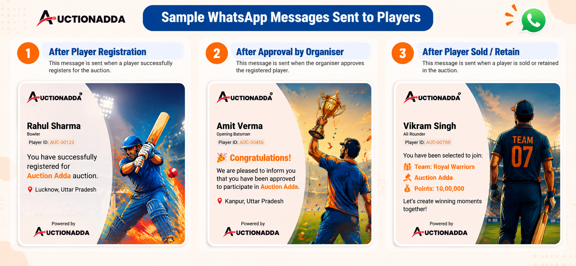 Sample WhatsApp Messages