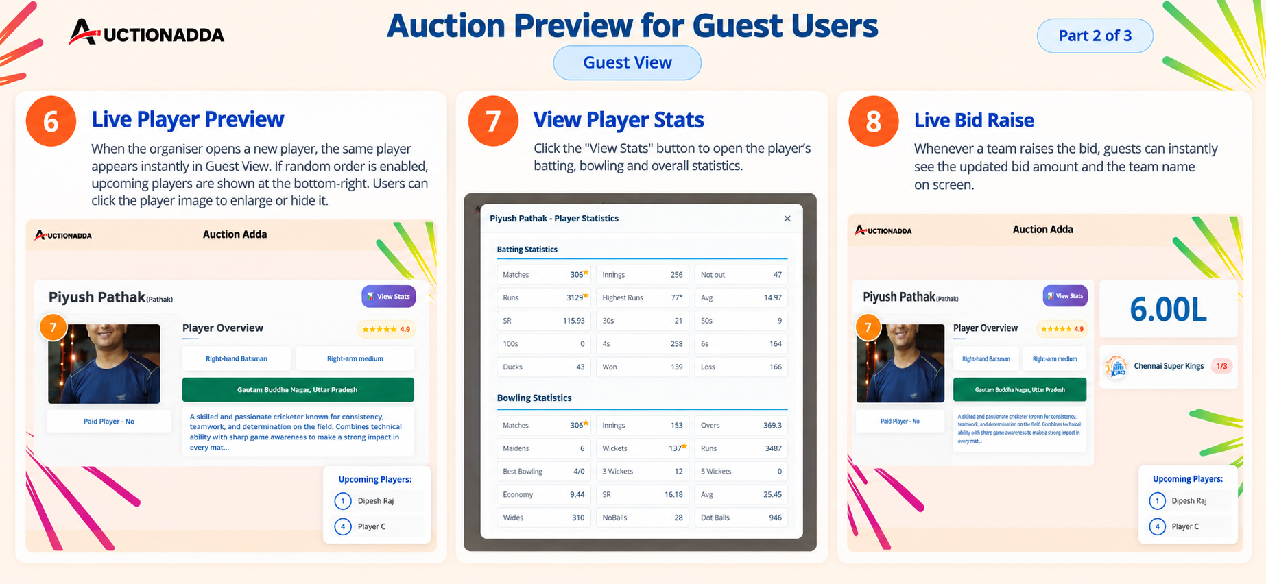 Guest View Live Stats